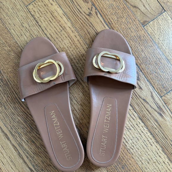 STUART WEITZMAN CAICOS SLIDE SANDAL - Picture 1 of 3